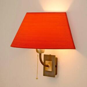 Menzel applique Living Elegant con paralume rosso
