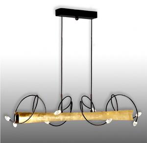 Menzel Donna - sospensione LED con oro in foglia