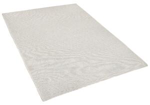 Tappeto in lana bianco sporco con viscosa 80 x 150 cm rettangolare intrecciato a mano Boho Beliani