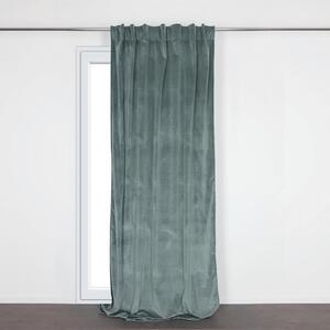 Tenda coprente Misty verde fettuccia con passanti nascosti 140x280 cm