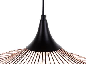 Lampada Color Rame con Paralume in metallo Filo Design Industriale Beliani