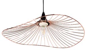 Lampada Color Rame con Paralume in metallo Filo Design Industriale Beliani