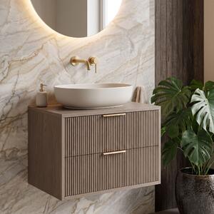Mobile bagno sotto lavabo Rea Mono 60cm Grey Oak