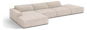 Divano angolare beige (con penisola a sinistra/con chaise lounge) Jodie – Micadoni