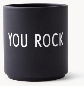 Tazza senza manico di design con scritta Favourite YOU ROCK