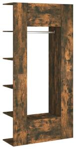 Mobili da Corridoio 2 pz Rovere Fumo in Legno Multistrato