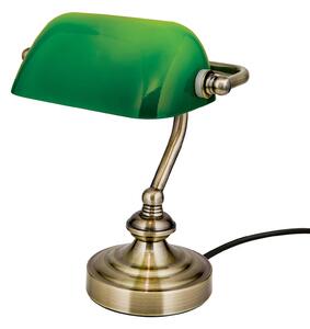 ORION Lampada da tavolo Zora con paralume in vetro verde