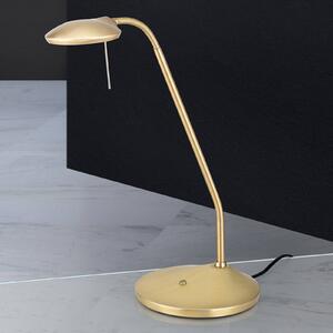 ORION Lampada LED da tavolo Cobra in ottone opaco