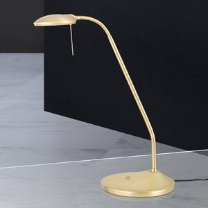 ORION Lampada LED da tavolo Cobra in ottone opaco