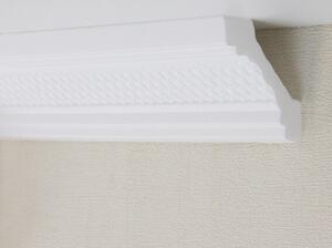 PROVISTON | Modanatura in stucco | Polistirolo | 46 x 46 x 2000 mm | Bianco | Modanatura per soffitto | Verniciabile | Facile da montare | Alta qualità | Robusta e leggera | 30 metri