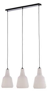Lindby lampada a sospensione Belarion, opale, 3 luci, vetro, Ø 23 cm