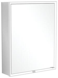 Villeroy & Boch My View Now armoire de toilette encastrée, 1 porte, charnières à gauche, avec éclairage, avec interrupteur marche/arrêt, compatible Smart Home, 600x750x167,5mm, A4586L00, A4586L00
