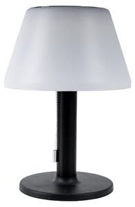 Lampada da tavolo solare a LED, bianco e nero, 3 livelli, H 28 cm