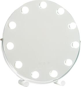 Flamingueo Specchio rotondo con illuminazione 11 LED 3 modalità Specchio cosmetico con illuminazione