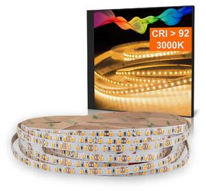 Striscia LED 2835 Bianco caldo (3000K) CRI 92 72W 5 metri 12V IP20