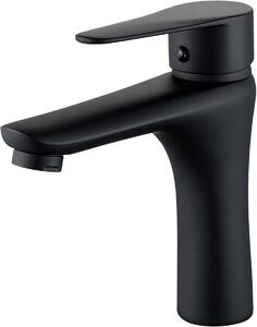Miscelatore per lavabo, nero, moderno, per bagno, rubinetto
