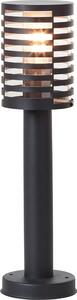 Lampada BRILLIANT, battiscopa da esterno Venlo 50cm nero opaco, acciaio inox/plastica, 1x A60, E27, 40W, lampade standard (non incluse)