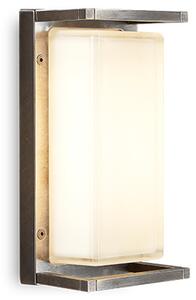 Applique ice cubic e27 ottone nickelato ip65 m3412