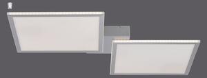 Q-ROSA Paul Neuhaus Lampada da soffitto, acciaio, 2xpannello LED 24 W 2700-5000 K, lampada da interno, IP20