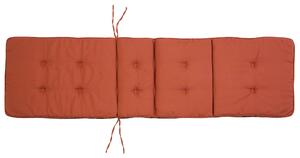 Cuscino per sdraio da giardino Cuscino per schienale in poliestere rosso Design moderno Cuscino per esterni Beliani