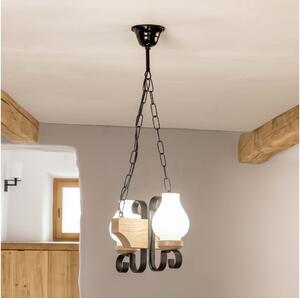 Brilagi - Lampadario a catena QUEEN 2xE14/40W/230V rovere