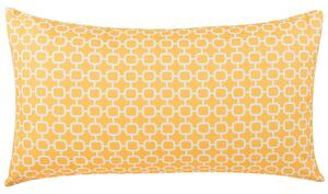 Set di 2 cuscini da giardino in tessuto giallo con motivi geometrici 40 x 70 cm rivestimento sfoderabile resistente all'acqua Beliani