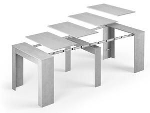 Tavolo consolle allungabile cemento
