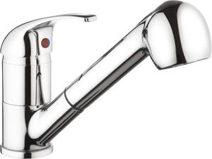 Miscelatore per lavabo, corpo in ottone di alta qualità, cromato