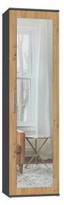 Armadio per ingresso DUO antracite/rovere artigianale