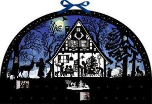 Calendario dell'Avvento da parete - Arco di luci della foresta di Natale