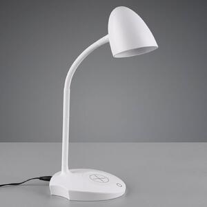 Reality Leuchten Lampada LED da tavolo Load con ricarica, bianca