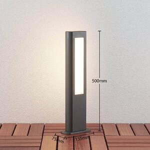 Lucande Lampioncino a LED Mhairi grigio scuro, 50 cm