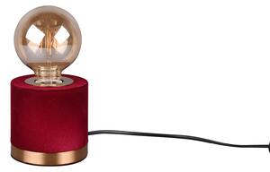 Lampada tavolo da Interno a LED in Tessuto Rosso
