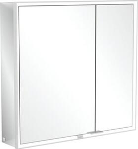Villeroy & Boch My View Now armoire de toilette apparente, 2 portes, avec éclairage, avec interrupteur marche/arrêt, compatible Smart Home, 800x750x168mm, A4578000, A4578000