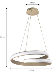 ONLI - Lampadario a cavo LED MATISSE LED/40W/230V beige