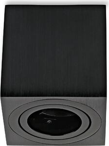 Faretto da incasso Sweet LED, quadrato, nero, GU10, alluminio, 84 mm, faretto da incasso 230 V, faretti da soffitto
