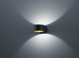 Applique da Interno a LED in Metallo Nero Opaco
