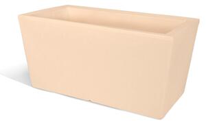 Fioriera Porta vaso, in polietilene Modello Ionico Dimensioni 80x40xh39 cm spessore 2 mm colore Crema