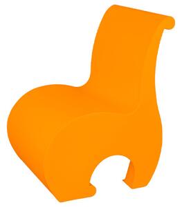 Poltrona Eddy, un vero gioiello di design in Polietilene, Dimensione 60x54x h 82 cm - Peso 10 kg design Ergonomico colore ocra