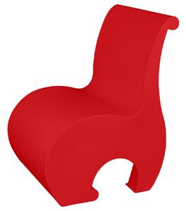 Poltrona Eddy, un vero gioiello di design in Polietilene, Dimensione 60x54x h 82 cm - Peso 10 kg design Ergonomico colore Fragola
