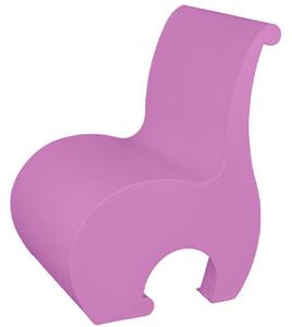 Poltrona Eddy, un vero gioiello di design in Polietilene, Dimensione 60x54x h 82 cm - Peso 10 kg design Ergonomico colore Glicine