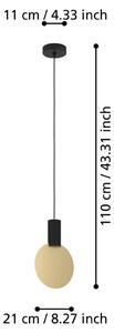 Eglo 900401 SARONA LED GU10 luce a sospensione 1x4,5W Ø210mm oro nero