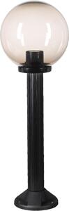 Lampada da sentiero lampada da esterno lampada da giardino globo in vetro fumé 25cm Ø, altezza 75cm