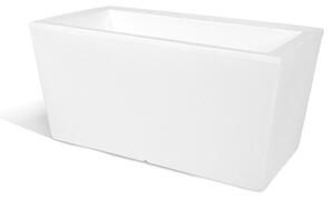 Fioriera Porta vaso, in polietilene Modello Ionico 80x40xh39 cm spessore 2 mm colore bianco