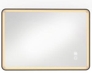 HOMCOM Specchio da Bagno LED Bluetooth Antiappannamento 100x70 cm Nero | Aosom Italy