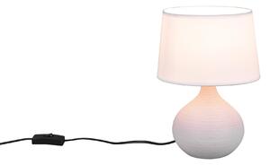 Lampada tavolo da Interno E14 in Ceramica Cappuccino