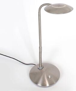 Steinhauer Zenith - lampada LED da tavolo con dimmer, acciaio