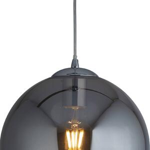 Searchlight Lampada a sospensione Balls, vetro fumè, Ø 30cm