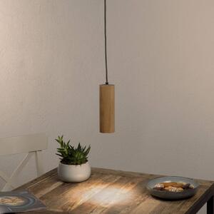 Spot-Light Lampada a sospensione Pipe, legno di quercia, 1 luce, Ø 10 cm, GU10