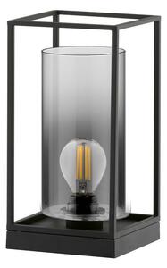 Lampada da tavolo, metallo, nero, H 30 cm